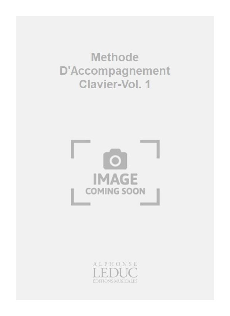 Methode D'Accompagnement Clavier-Vol. 1